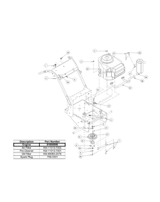 Kawasaki Engine Assembly Diagram and Parts List for G1752 55AE224T150-WAM Cub Cadet Lawn Mower